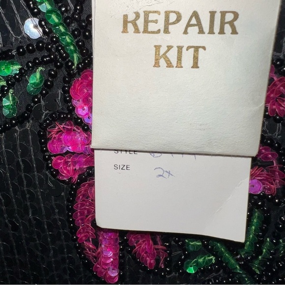 Vintage Stenay 100% Silk Floral Sequined Evening Top Blouse Size 2X NWT - Picture 3 of 15